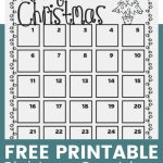Free Printable Christmas Countdown Calendars For Kids Printable Xmas Countdown Calendal