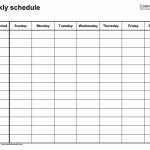 Free Weekly Schedule Templates For Word 18 Templates One Week Empty Schedule Template
