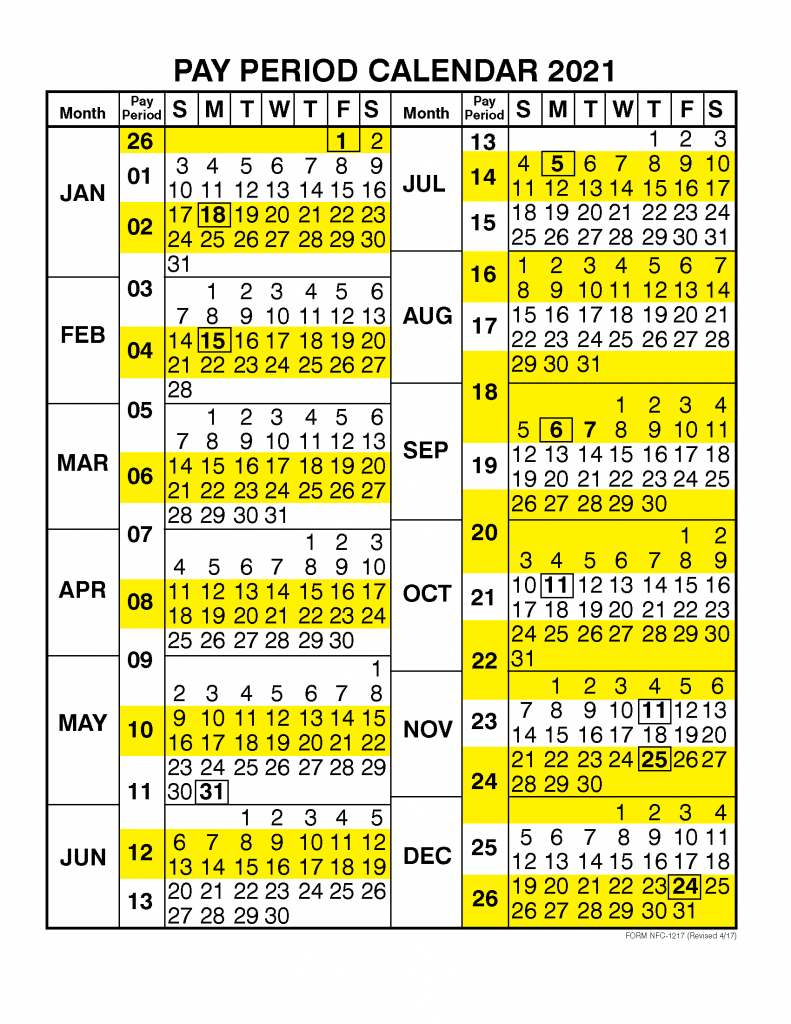 pay period calendar 2021 calendar year free printable 2020 pay period calendar