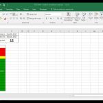 Tech 016 Create A Countdown Calendar And Combine It With Conditional Formatting For Each Task Calendar With Total Day Counts