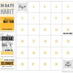 30 Day Printable Calendar Workout Calendar Workout Printable 30 Day Plan Calander