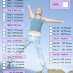 30 Day Squat Challenge A Fitness Challenge For All Abilities 30 Day Squat Challenge Printable Pdf