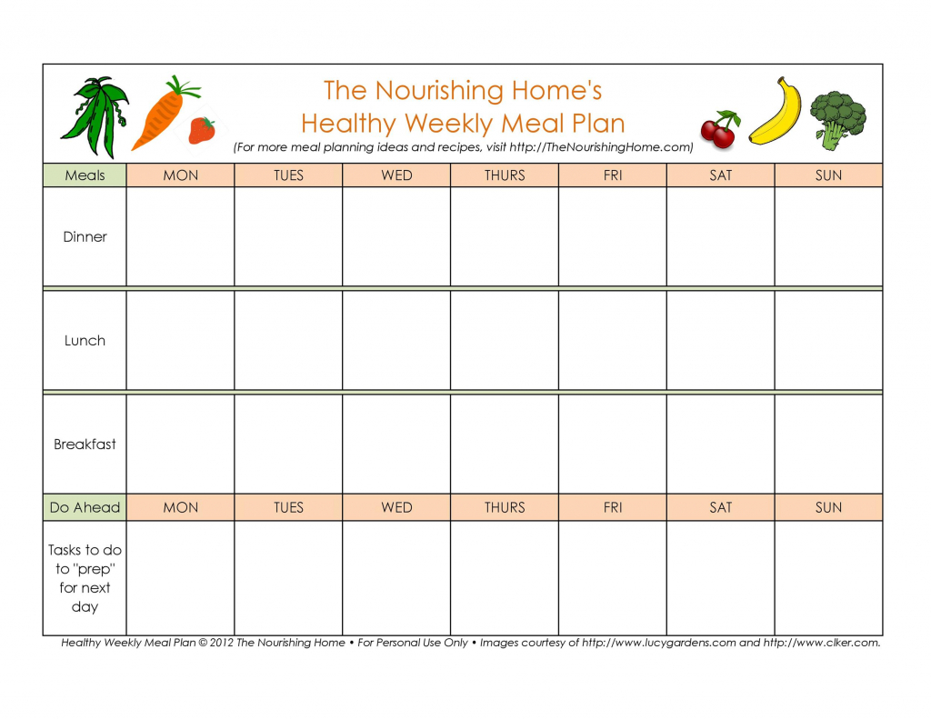40 weekly meal planning templates templatelab meal planning template 1
