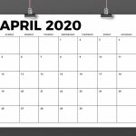 85 X 11 Inch Bold 2020 Calendar 8 5 X 11 Calendar Template