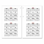 Burkharts Day Counter Desk Calendar Refill 45 X 738 White 2021 Calendar With Day Counter
