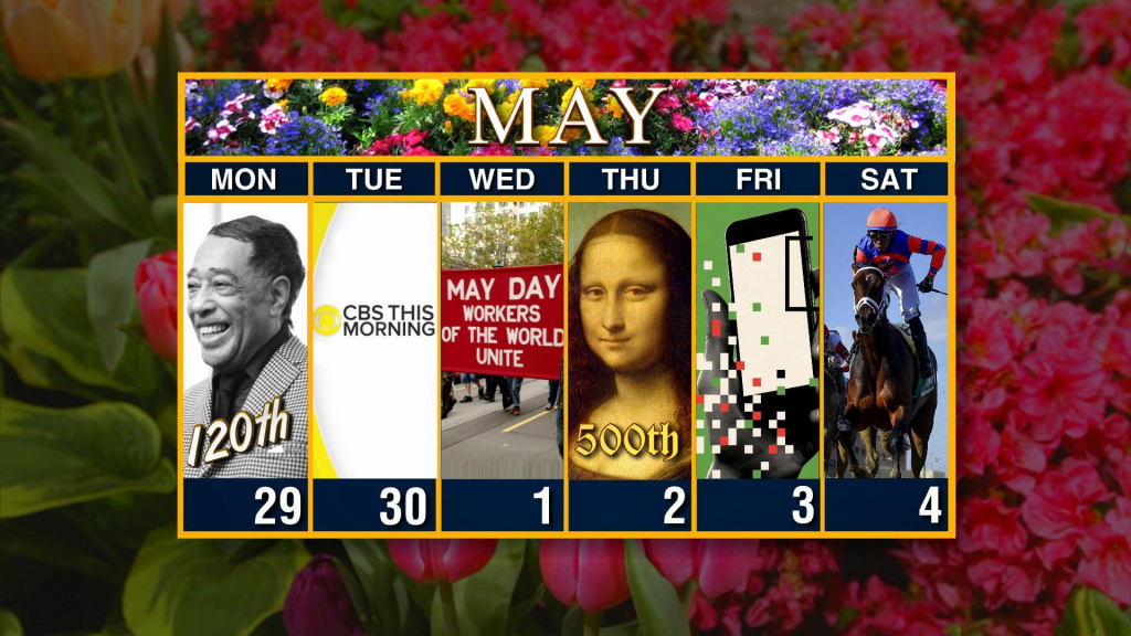 Calendar Week Of April 29 Cbs Weekly Calendar