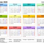Excel Calendar 2020 Uk 17 Printable Templates Xlsx Free Excel 5 Year Calendar