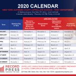 First Department 2020 Calendar Record Press Appeals Calendar 2nd Department