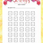 Free 30 Day Habit Tracker Printable Reach Your Goals With Printable 30 Day Plan Calander