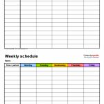 Free Weekly Schedule Templates For Word 18 Templates 7 Day Calendar Download 1