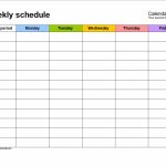 Free Weekly School Schedule Template Templates At Elementary School Time Management Calendar Template