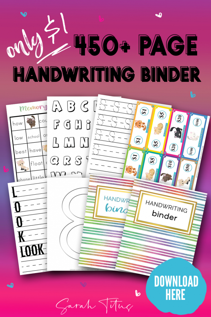 handwriting binder 450 pages sarah titus from 5 year daily calendar 2020 2023 for lawyers printable