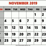 Pick 8 X 11 Printable Calendar November2019 Printable 8 By 11 Printable Calendar