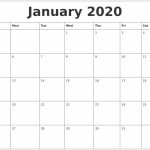 Printable 2020 Monthly Calendars Starting With Monday Calendar Starting With Monday