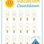 Summer Vacation Countdown Printables Vacation Countdown Kids Vacation Countdown Calendar Printable