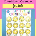 Vacation Countdown Calendar For Kids Kids Calendar Kids Vacation Countdown Calendar Printable