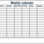 Weekly Calendar With Time Slots Weeklyplanner Calendars Blank Day Calendar With Times