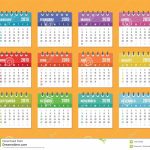 Calendar For 2019 Starts Sunday Vector Calendar Design 2019 100000 Calendar