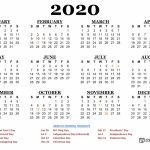 Free Printable 2020 Calendar 123calendars Wallet Size 2020 Calendar Free Printable 1
