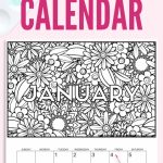 Free Printable 2020 Coloring Calendar Pages Coloring Design Your Own Calendar Free Printable