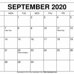 Free Printable September 2020 Calendars Printable 11 X 17 Calendar September 2020 1