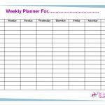 Free Printable Weekly Calendar Templates Weekly Planner Calendarfor One Week