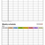 Free Weekly Schedule Templates For Word 18 Templates 7 Day Schedule Template