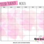 Know Your Normal Period Tracker Bullet Journal Period Menstrual Calendar Template