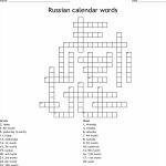 Russian Language Crosswords Word Searches Bingo Cards Create A Weekly Calender 8 4 Monday To Friday