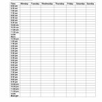 Blank Weekly Calendar Monday Through Friday Schedule Calendar Of Daily Hours