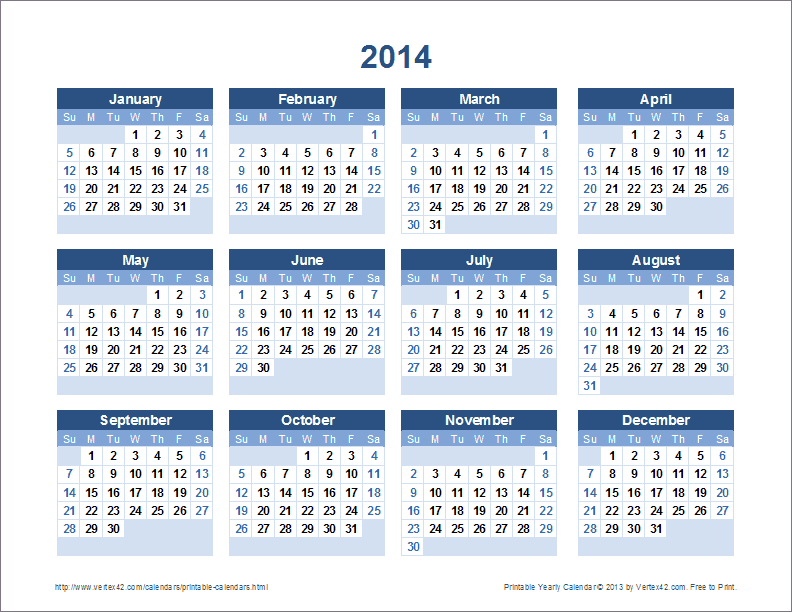 10 year calendar printable calendar template 2020