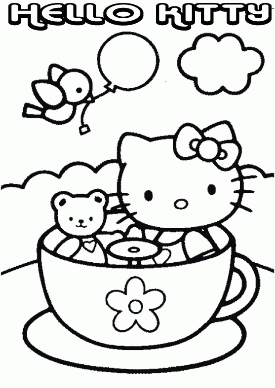 20 free printable hello kitty coloring pages printable