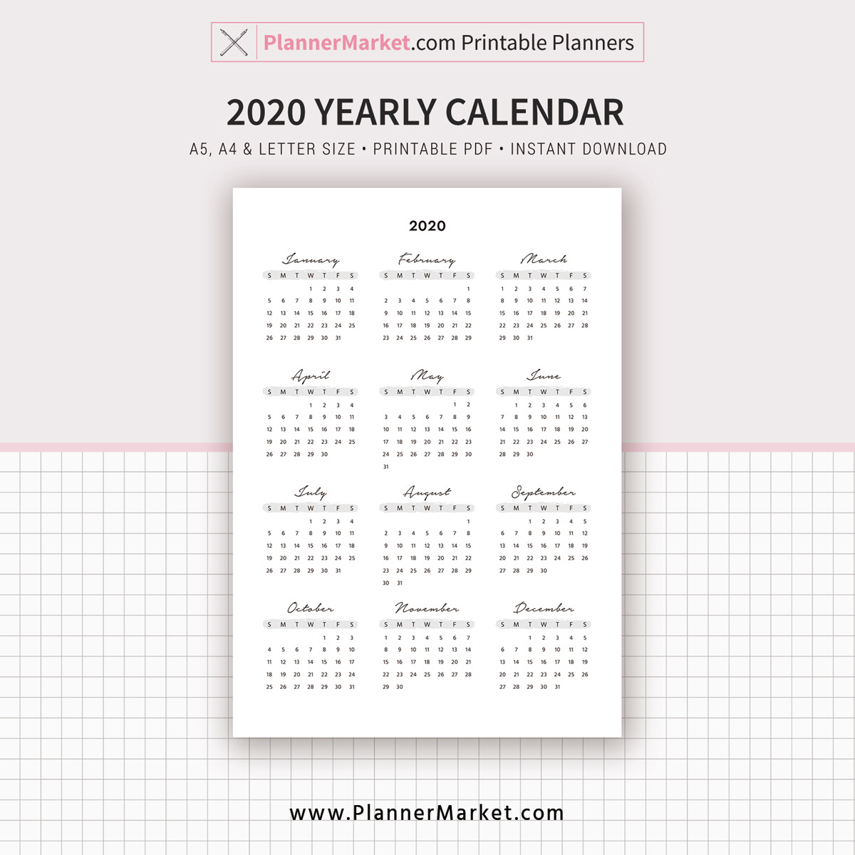 2020 2021 calendar yearly calendar year at a glance