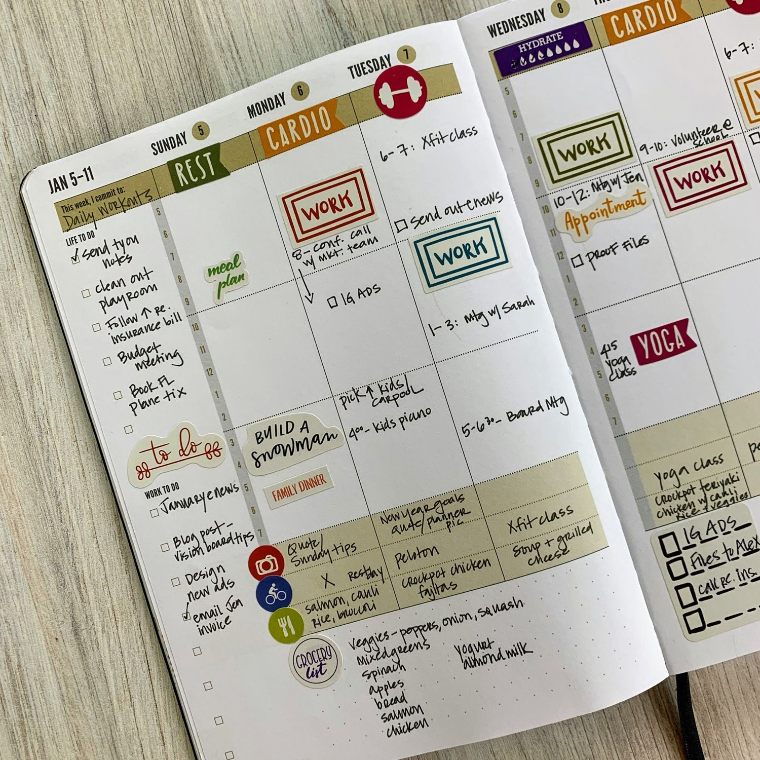 2020 Weekly Day Planner Commit30 In 2020 Day Planners