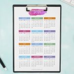2021 2022 Year At A Glance In A5 Size Yearly Calendar