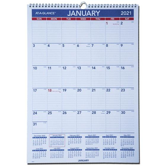 2021 at a glance pm2 28 monthly wall calendar 12 x 17 1