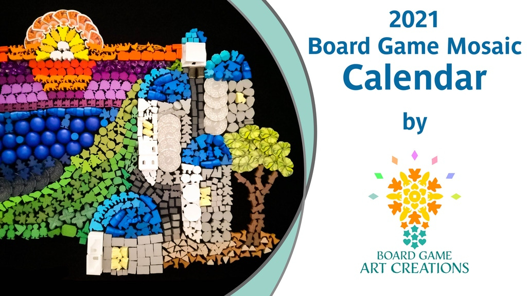2021 Board Game Mosaic Calendar Crowdfinder
