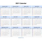 2021 Calendar Blank Printable Calendar Template In Pdf 1
