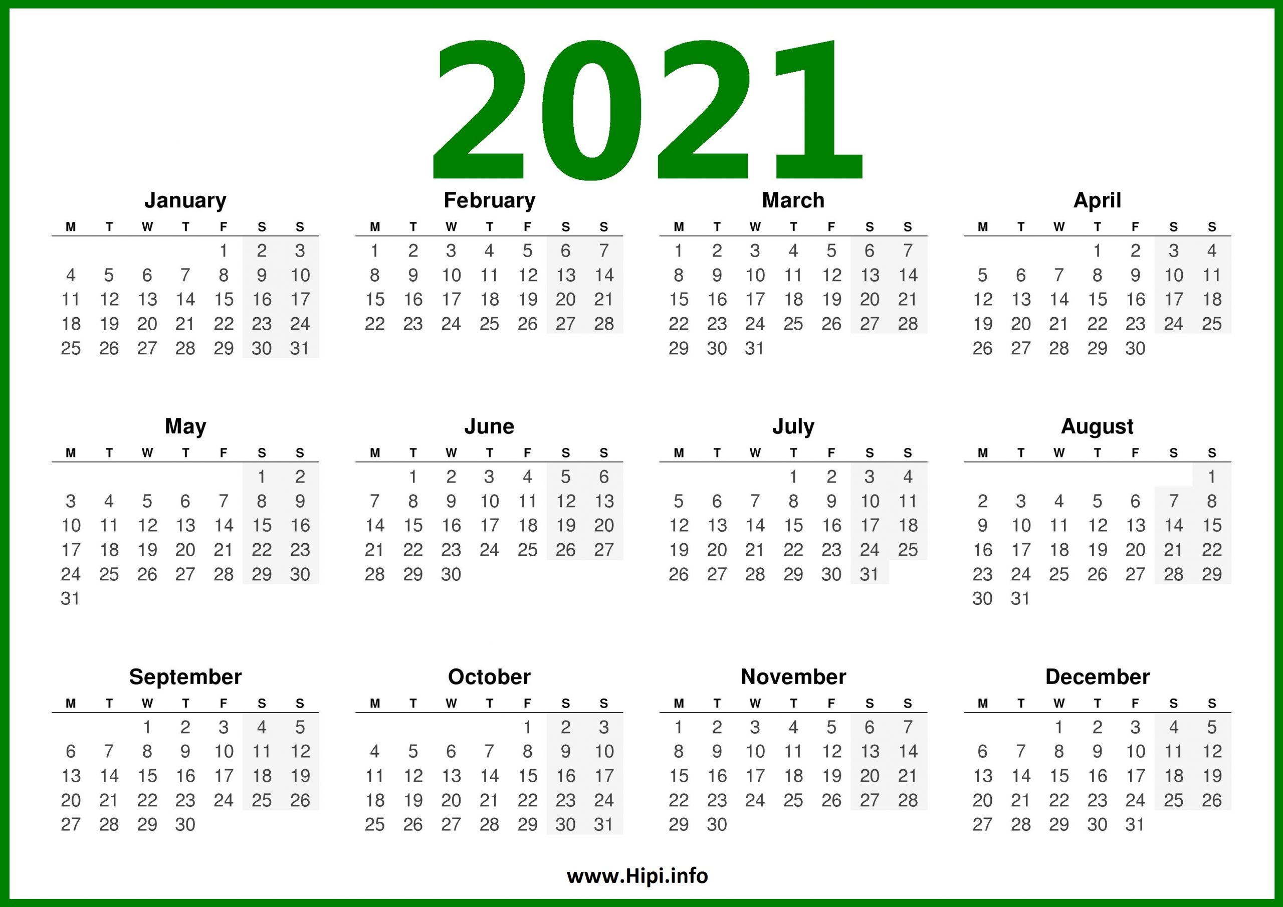 2021 calendar uk monday start hipi