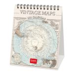 2021 Desk Calendar Vintage Maps Paper Republic