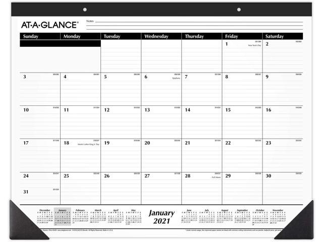 2021 Desk Calendarmonthly Desk Pad 21 3 4 X 17
