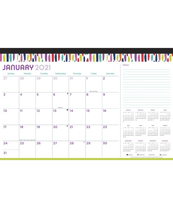 2021 Monthly Desk Calendar 17 X 11 Paper Craft Products 1