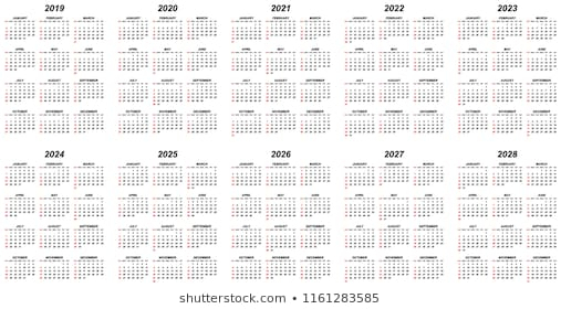 2024 Calendar Images Stock Photos Vectors Shutterstock