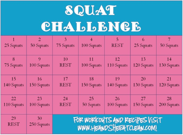 30 day squat challenge printable that are refreshing 1