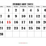 30 Free February 2021 Calendars For Home Or Office