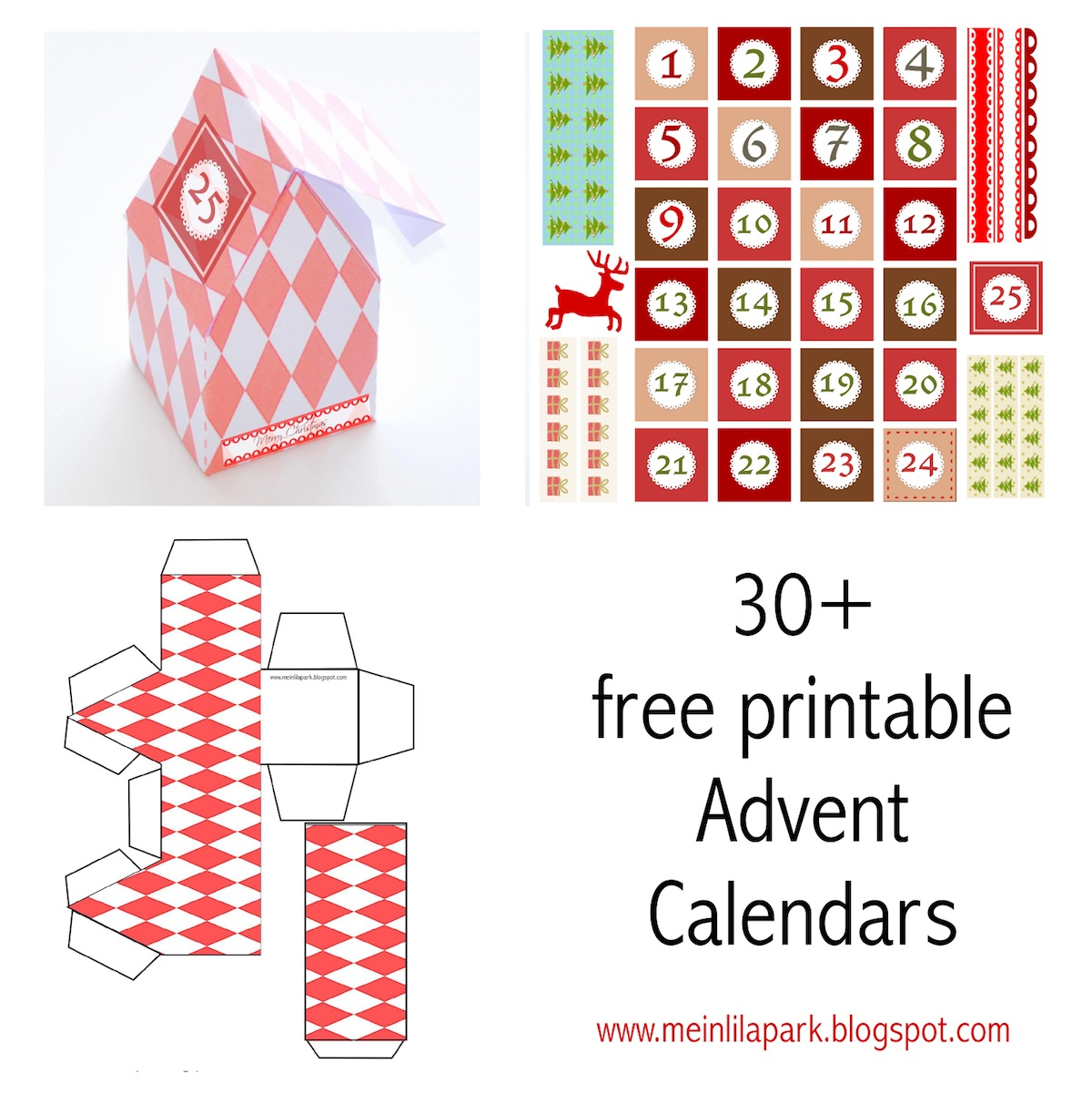 30 free printable advent calendar templates