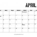 65 April 2021 Calendar Printable With Holidays Blank