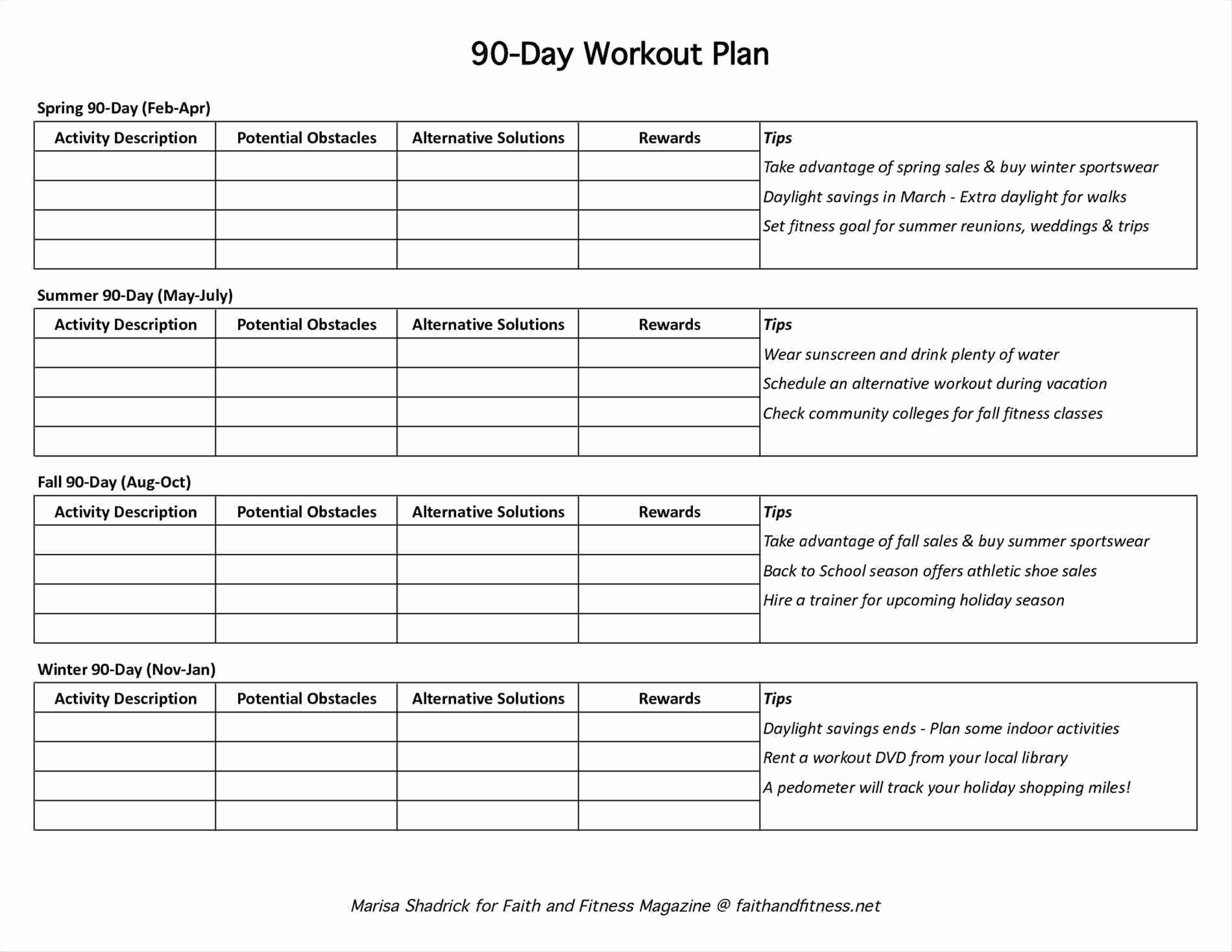 90 Day Workout Plan Pdf Change Comin