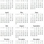 Best Of 2020 Calendar Printable One Page Calendar 2019