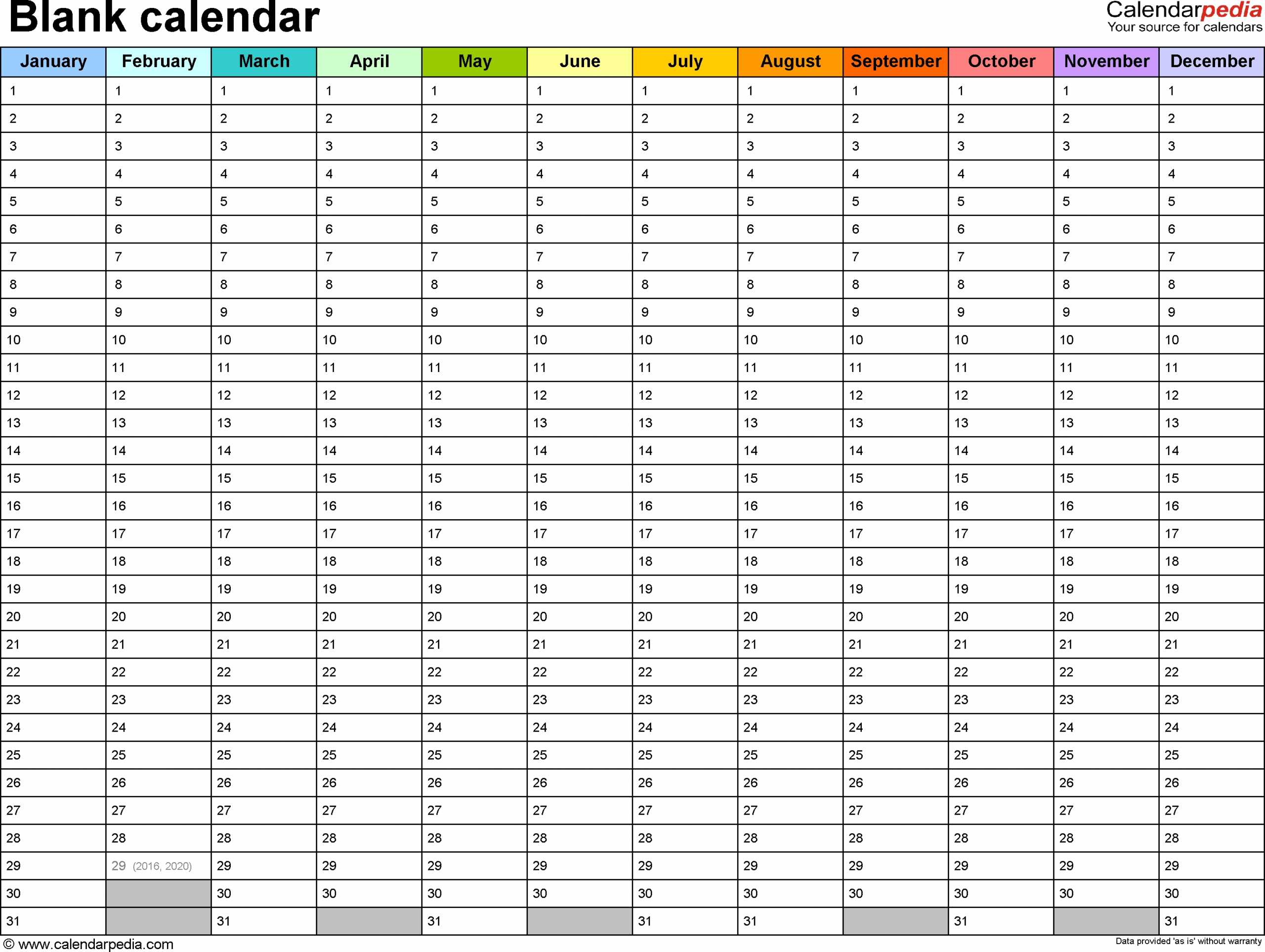 Blank Calendar You Can Type In Working Calendar 1